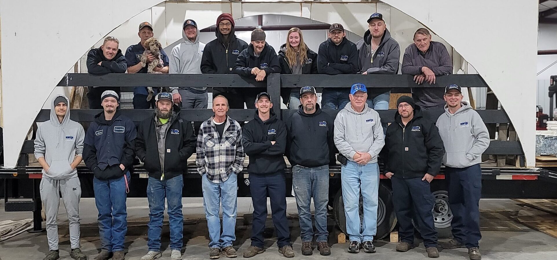 Kentucky Welding Tool & Die's crew of Central Kentucky professional welders, fabricators, machinists, engineers, designers, salesmen, paint and powder coating specialists, and administrators.